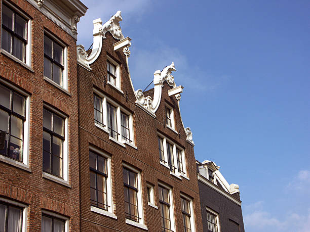 Amsterdam, bellshaped facades stock photo