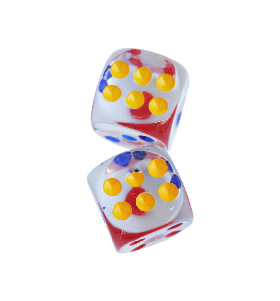 istock Transparent glass dices. 934707170