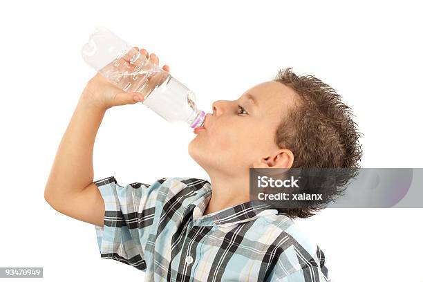 Engraçado Criança Beber Água - Fotografias de stock e mais imagens de Aluno - Aluno, Beber, Bebida