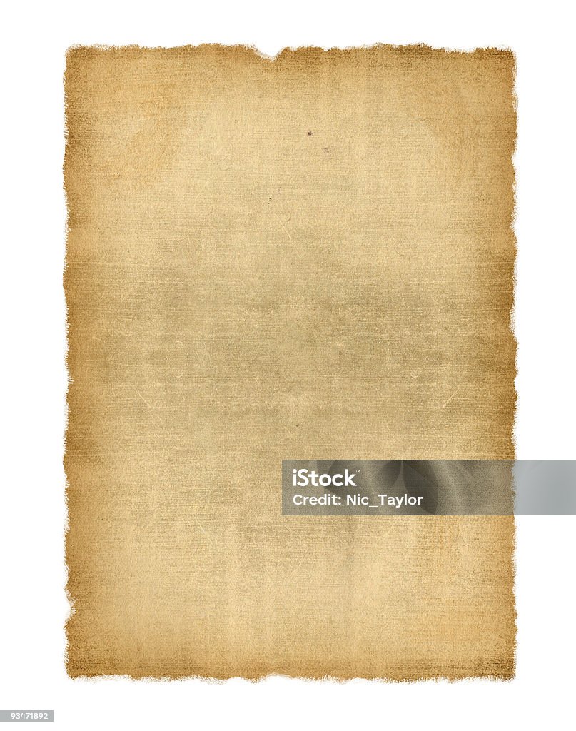 Velho, textura de papel queimado, - Royalty-free Acabado Foto de stock