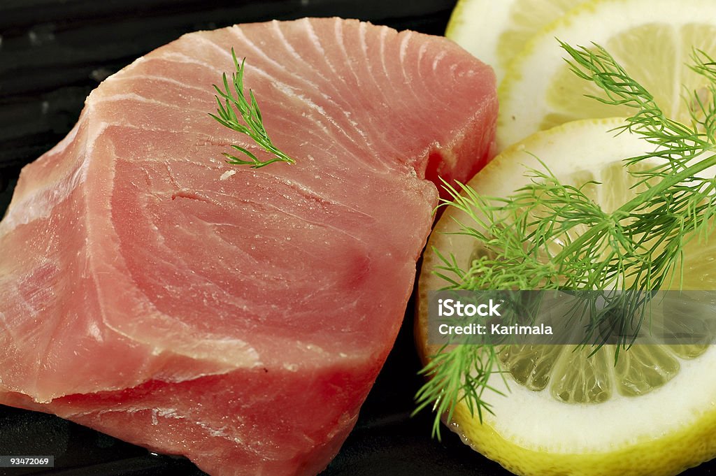 Thunfisch-Steak - Lizenzfrei Dill Stock-Foto