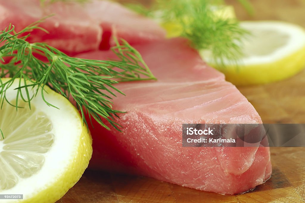 Bife de atum Cru - Royalty-free Cru Foto de stock