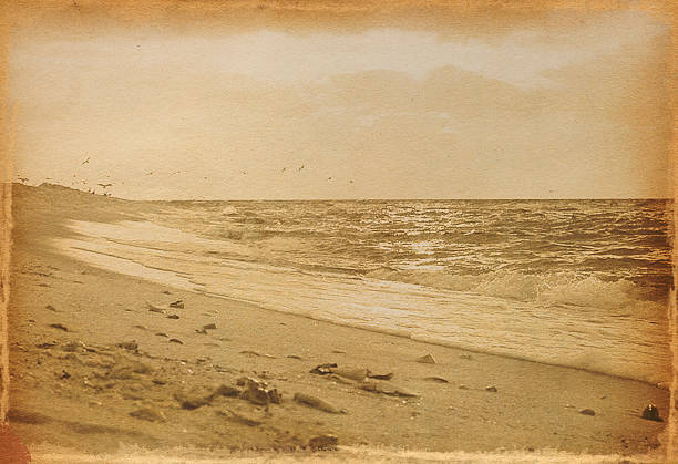 Vintage Beach Photo stock photo