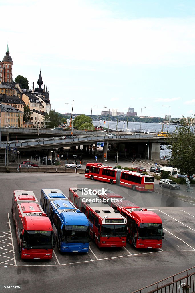 버스 터미널 중환 Stockholm, Sweden - 로열티 프리 건물 외관 스톡 사진