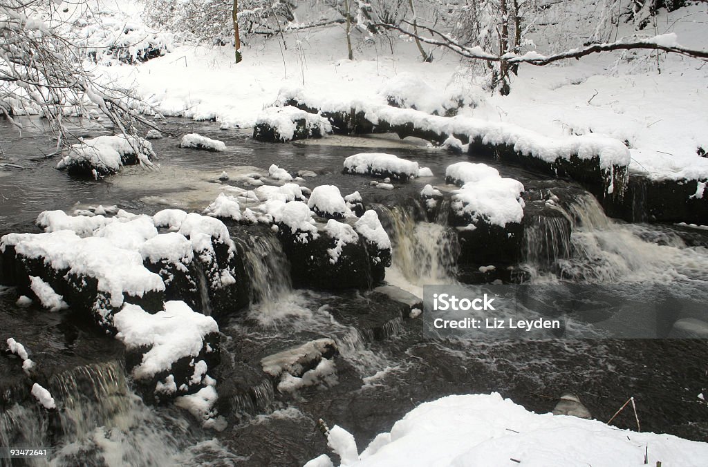 Souffle d'hiver - Photo de Cascade libre de droits