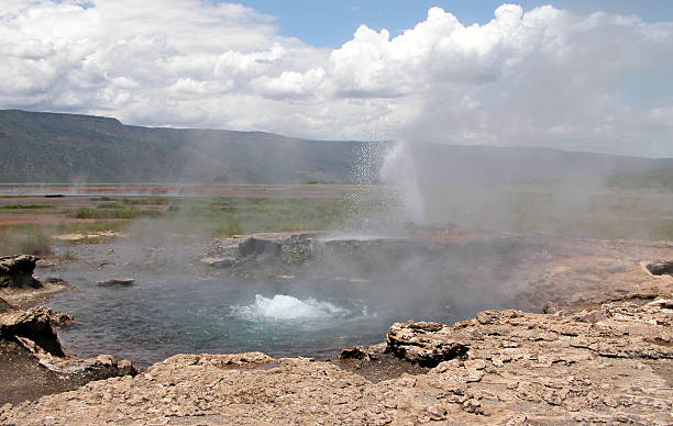 Hot Springs at Lake Bogoria  lake bogoria stock pictures, royalty-free photos & images