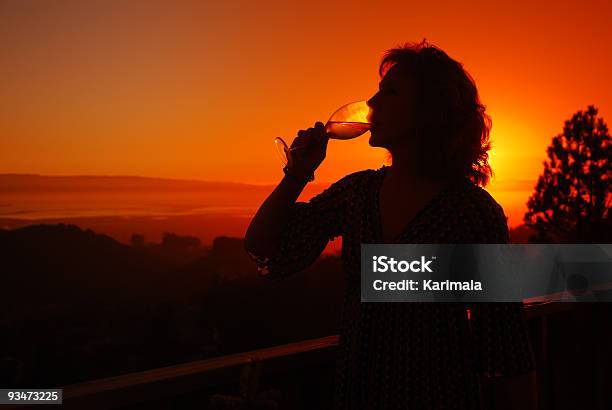 Drinking Wine Stock Photo - Download Image Now - 40-44 Years, 40-49 Years, 45-49 Years