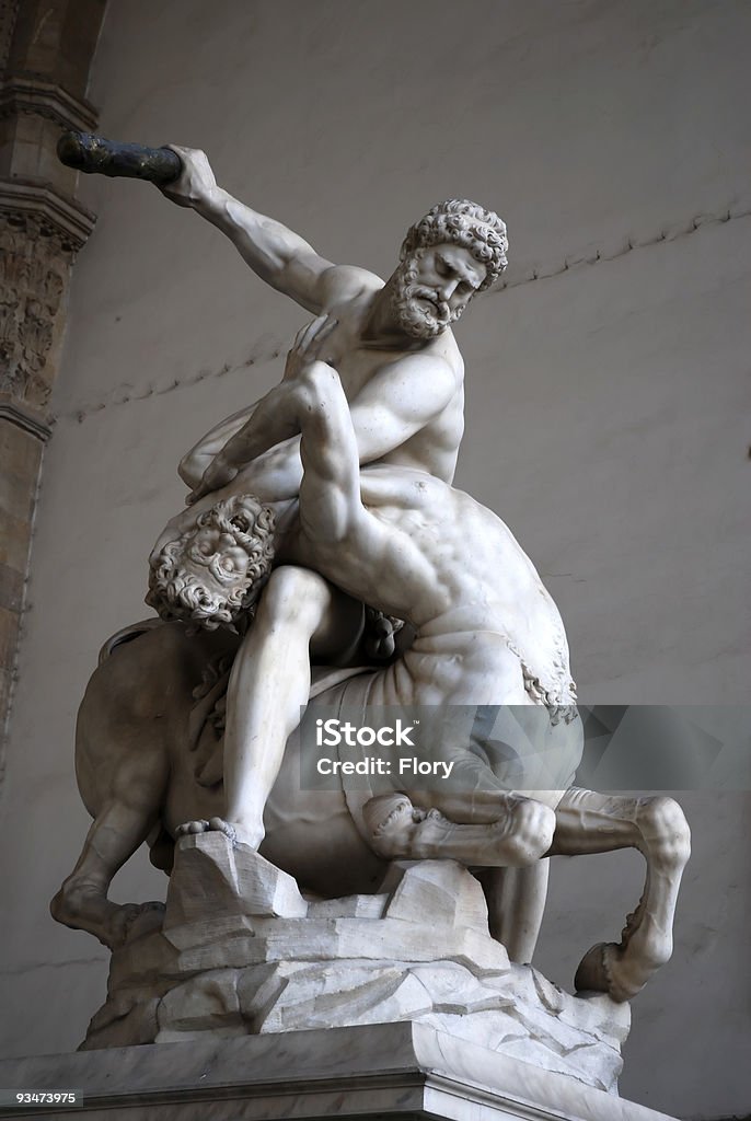 Hercules z centaur Nessus, Gianbologna - Zbiór zdjęć royalty-free (Galeria Uffizi)