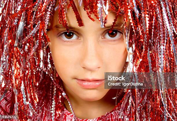 Beautiful Yong Girl With Carnival Wig Stock Photo - Download Image Now - Beautiful People, Beauty, Carnival - Celebration Event