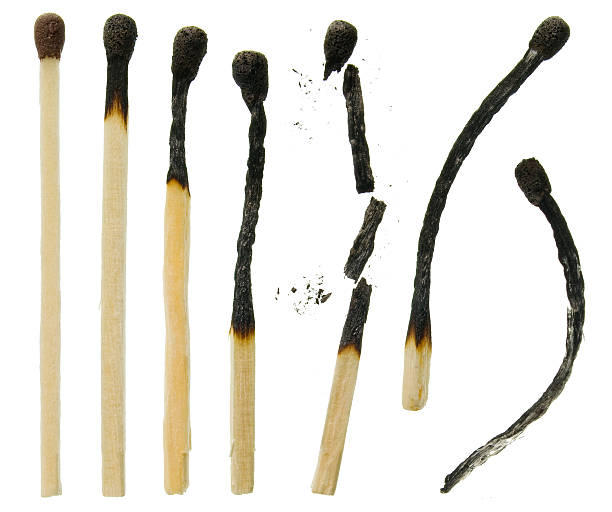 istock A close-up of six variously used matches 93475145