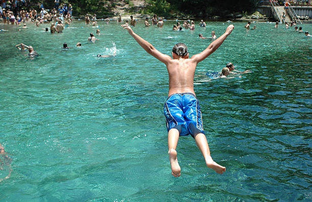 Belly Flop stock photo