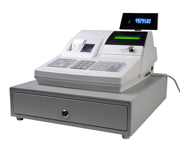 istock Close up of a white cash register 93476934