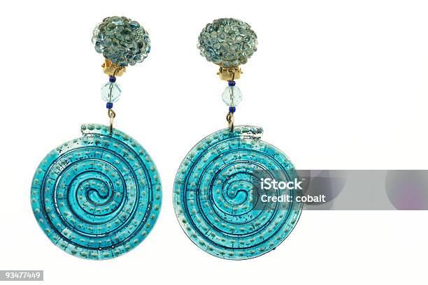 Plastic Earrings Stock Photo - Download Image Now - Earring, Large, Cut Out