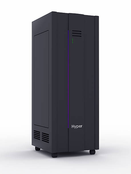 고성능 서버 - network server computer tower rack 뉴스 사진 이미지