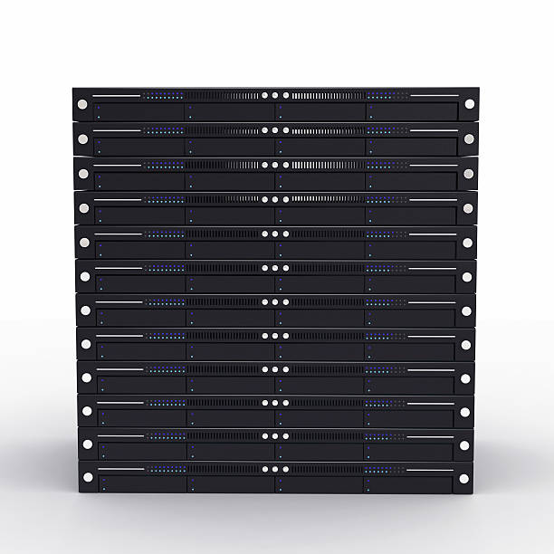 고성능 서버 - network server computer tower rack 뉴스 사진 이미지