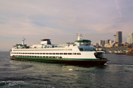 Pier 82, Manhattan, New York, USA - August 12th 2023:  Two boats from the famous and popular Circe Line in the harbor