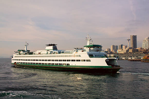 Seattle to Bremerton Ferry  ferry stock pictures, royalty-free photos & images