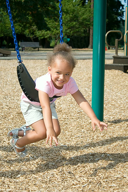 istock Young Ethnic Girl in Swing 93478138