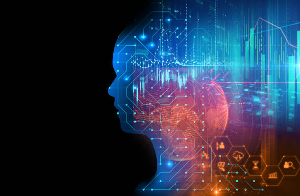istock silhouette of virtual human on circuit pattern technology 3d illustration 934781464