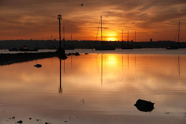 istock Sunset on Exe estuary at Starcross 93478425