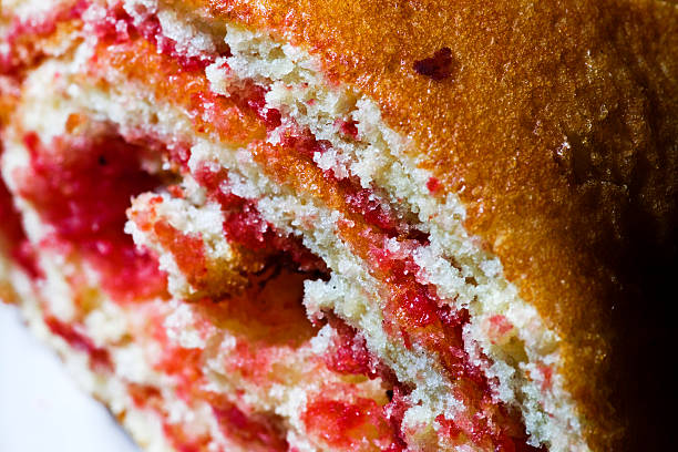 cake with jam stock photo