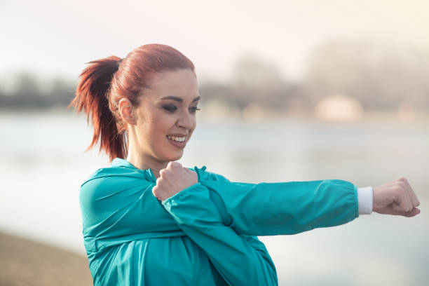 istock Fit girl warming up for an outdoor training 934787930
