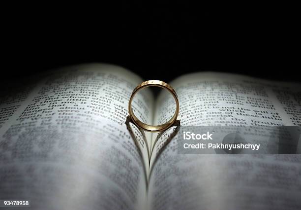 Wedding Ring And Bible Stock Photo - Download Image Now - Ring - Jewelry, Wedding Ring, Bible