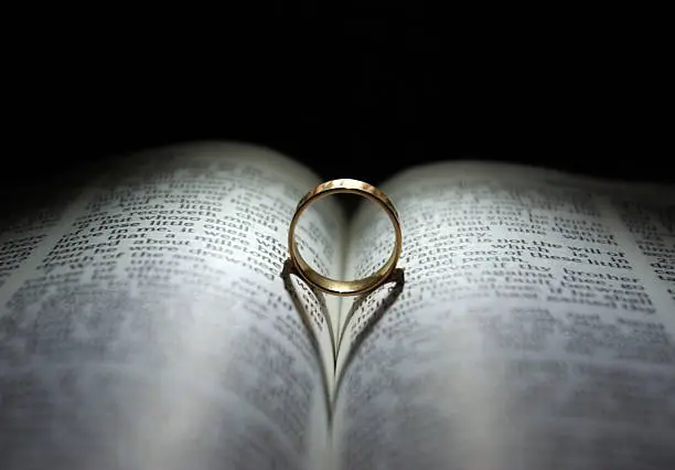 Photo of Wedding Ring and Bible