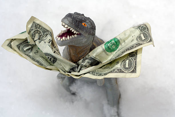 Prehistoric Savings stock photo