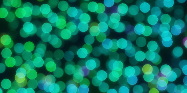 istock Deep Blue Sea Circle Shapes Bokeh Background. Abstract Figure Night Lights Texture. Abstract Glowing Forms Backdrop. 934795606