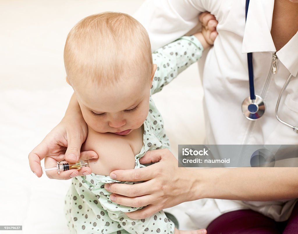 Little baby get an injection  Baby - Human Age Stock Photo