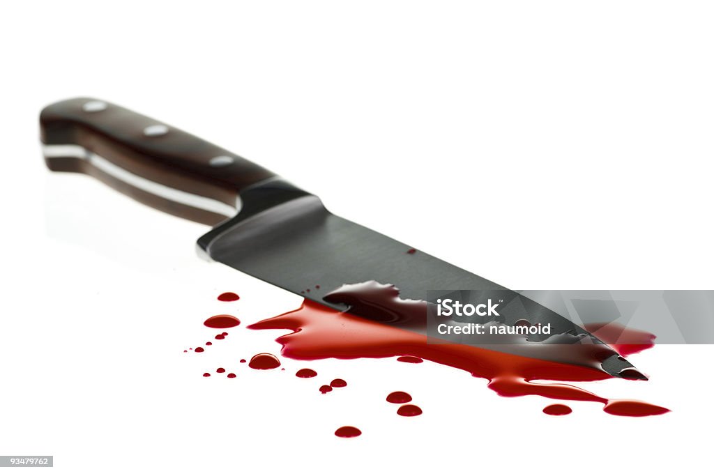 Blut splatter - Lizenzfrei Rasierklinge Stock-Foto