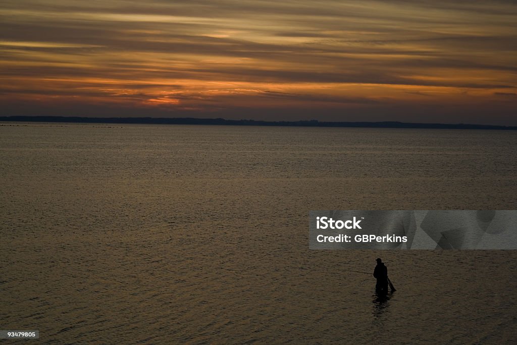 Pêche au coucher du soleil - Photo de Activité libre de droits