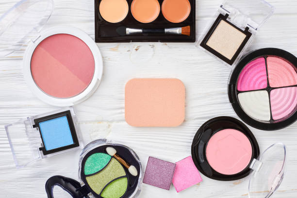 istock Beautiful set of eye-makeup cosmetics. 934802908