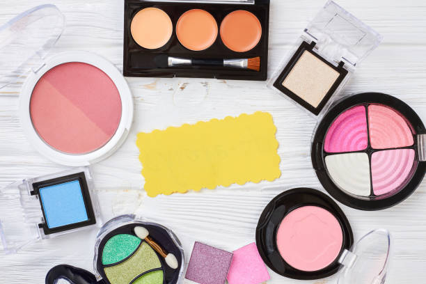 istock Blank paper and set of cosmetics. 934802956