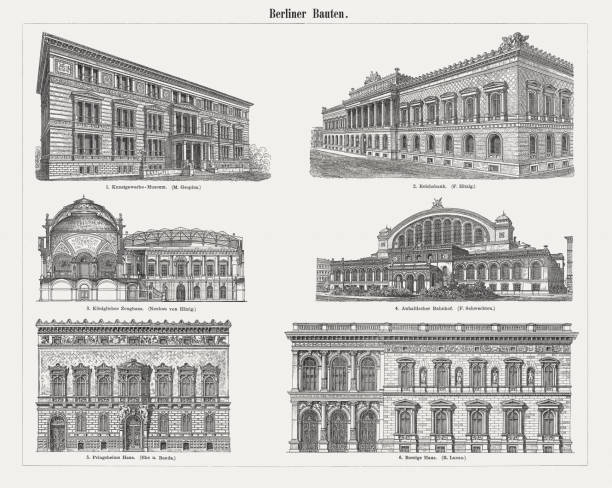istock Berlin buildings from the 19th century, wood engravings, published 1897 934803056