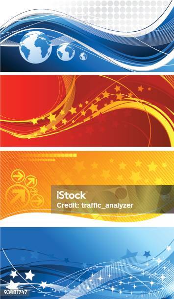 Abstract Banners Stock Illustration - Download Image Now - Lower Third, Blue, Border - Frame