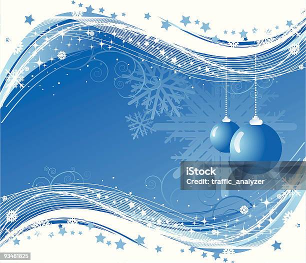 Blue Christmas Tle - Stockowe grafiki wektorowe i więcej obrazów Boże Narodzenie - Boże Narodzenie, Abstrakcja, Bal