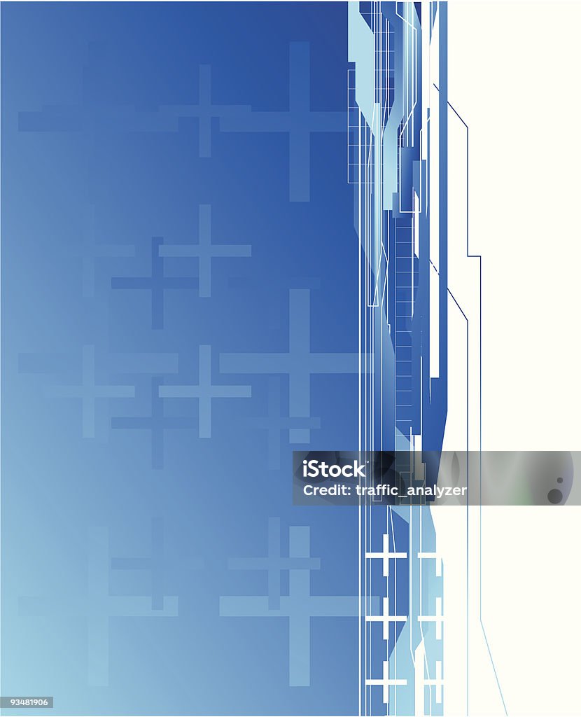 Blue Vertical Technical Background Stock Illustration - Download Image ...