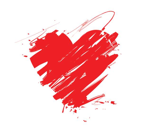 の中心 - heart shape valentines day love grunge点のイラスト素材／クリップアート素材／マンガ素材／アイコン素材