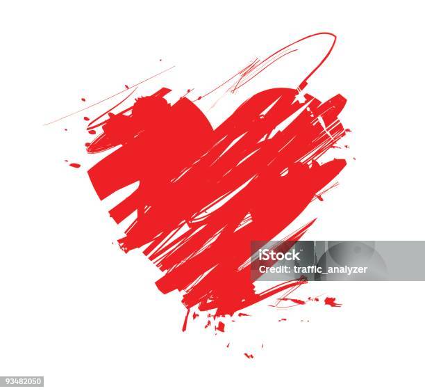 Heart Stock Illustration - Download Image Now - Heart Shape, Paint, Valentine's Day - Holiday