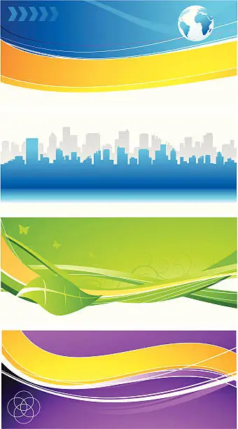 Vector illustration of Banners