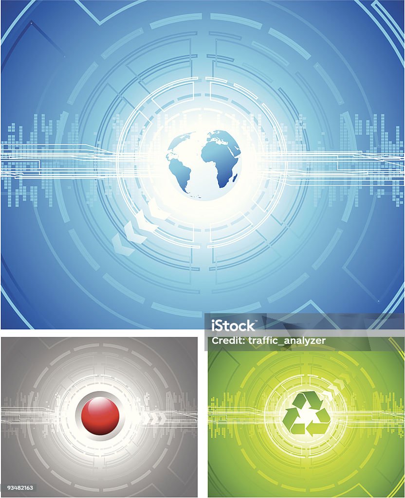 ФОНЫ-планета, Символ переработки и миру - Векторная графика Абстрактный роялти-фри