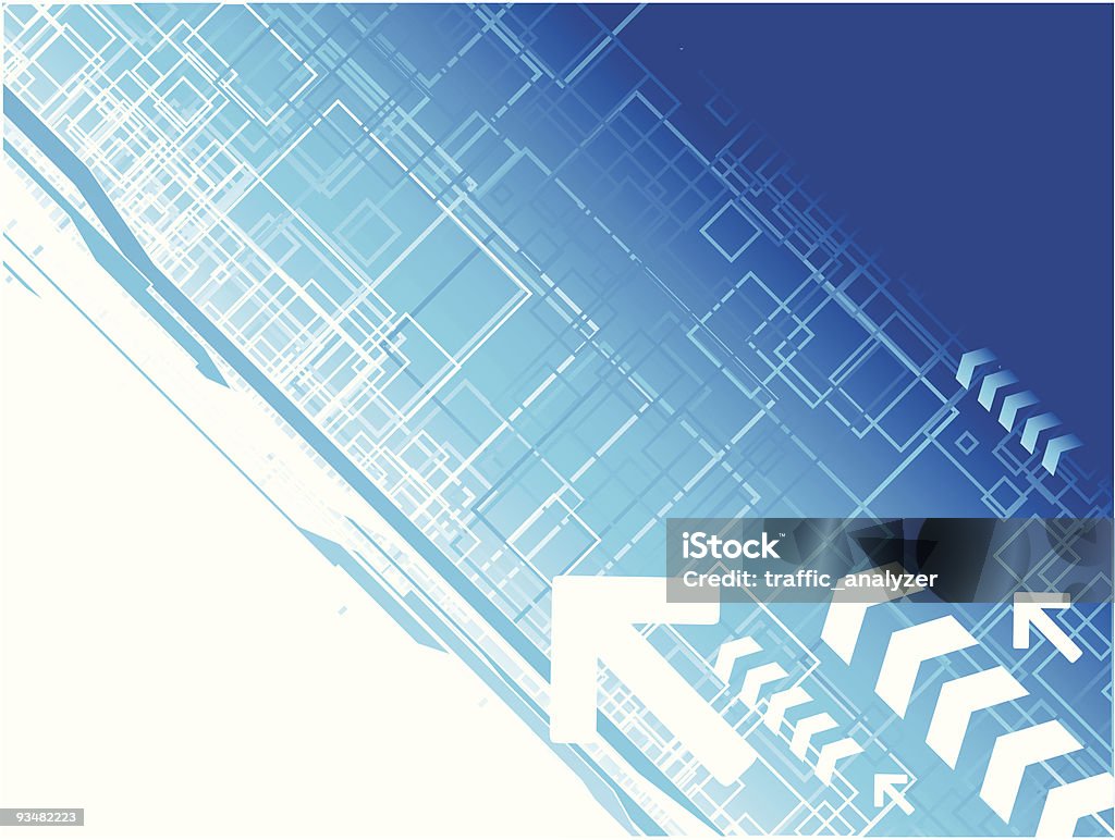 青の抽象的な背景 - イラストレーションのロイヤリティフリーベクトルアート