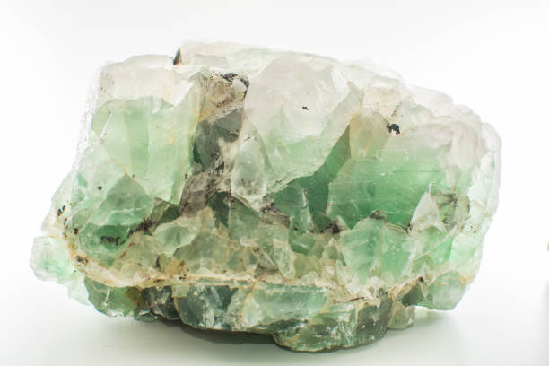 istock Green gemstone natural mineral fluoride or green beryl isolated 934823152