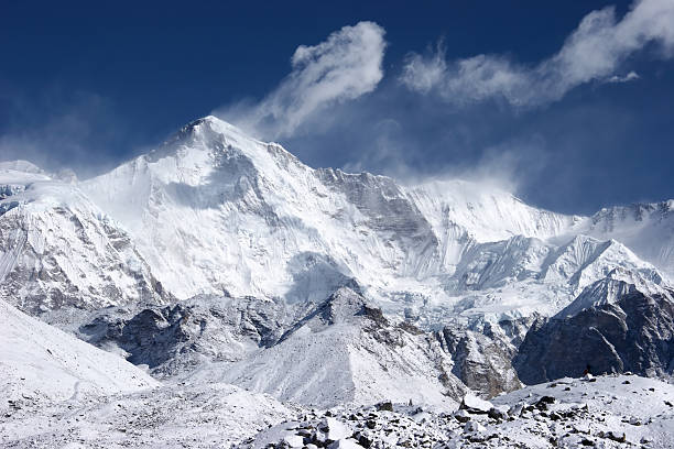 cho oyu, 6. najwyższych gór na świecie, himalaje - cho oyu zdjęcia i obrazy z banku zdjęć
