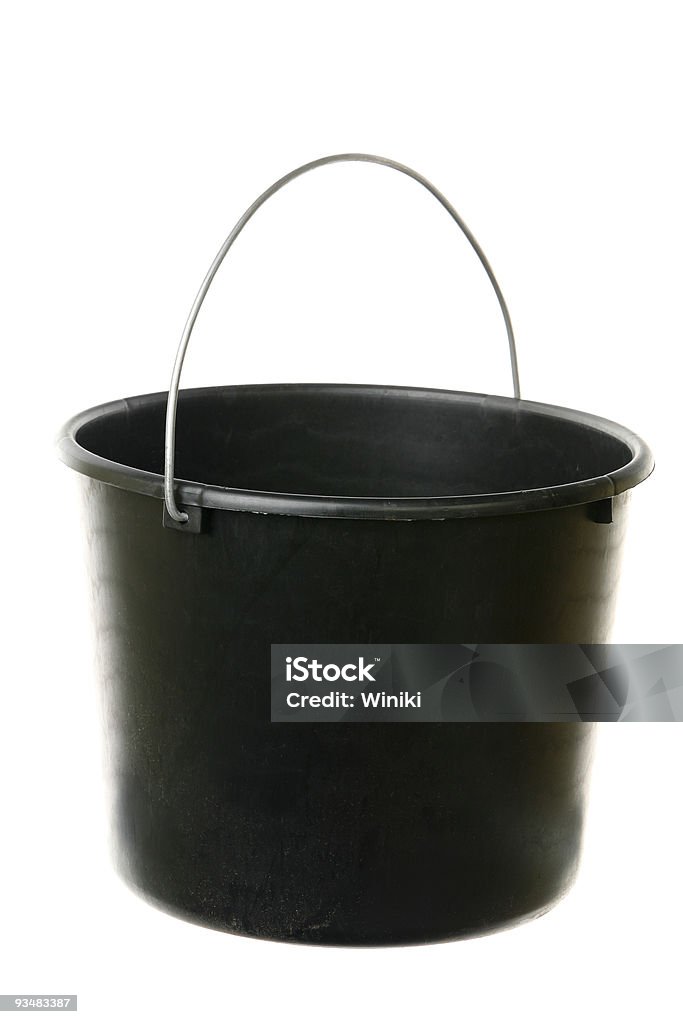 Black bucket - Lizenzfrei Eimer Stock-Foto