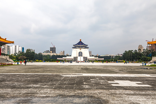 Chiang Kai-shek Memorial Hall in Taipei - Taiwan.\n\nNote for inspectors: this is not a temple but the location of National Theater and Concert Hall