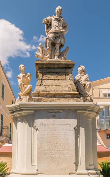 istock Statue dedicated to King Vittorio Emanuele third erected in Carloforte in Sardinia. 934846322