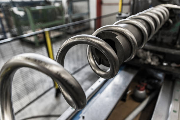 istock Construction of a spring in a factory. 934846330